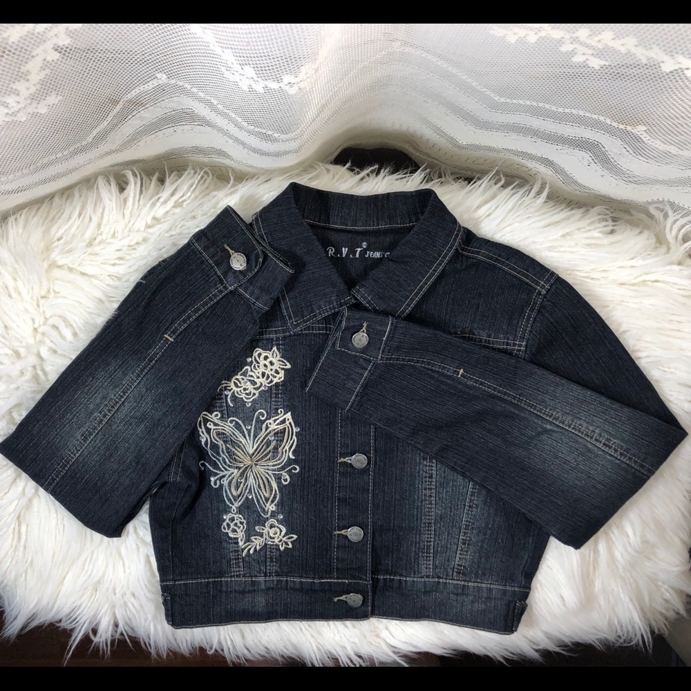 R.V.T Jeans Co. Junior or Petite Jean Jacket - Med